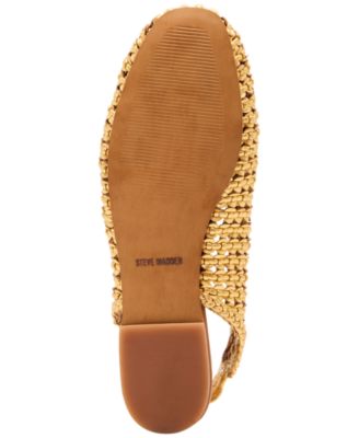 Women's Rumi Woven Slingback Raffia Flats