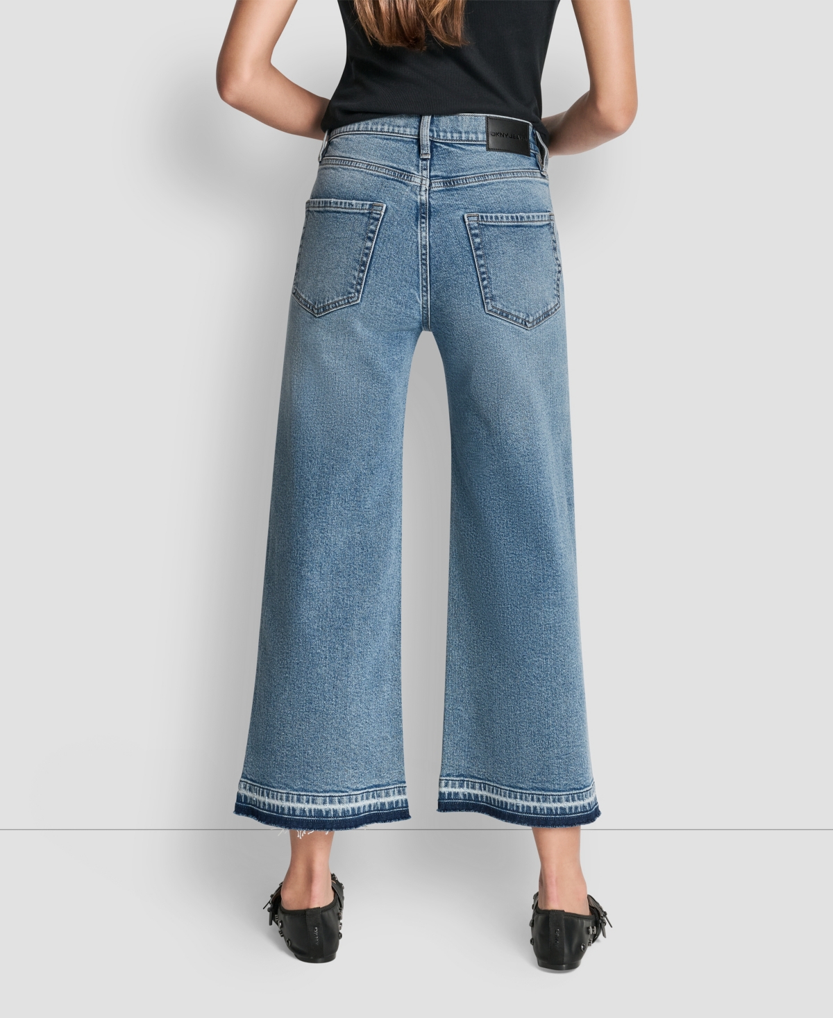 Dkny Jeans Women's Mid-Rise Wide Leg