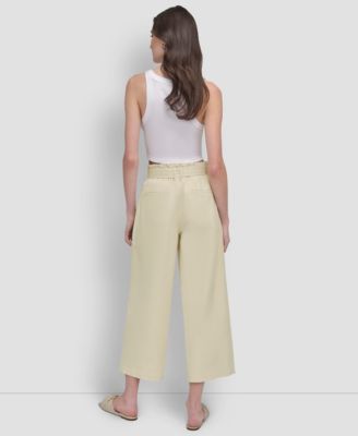 Women's High-Rise Paper Bag Pants