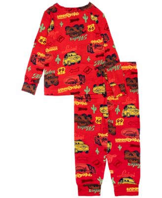 Boys' Toddler 2T-4T Printed Tight Fit Top and Jogger, 2-Piece Pajama Set