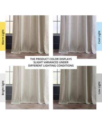 Heavy Faux Linen Curtain