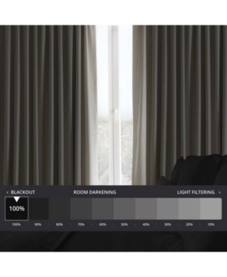 Extra Wide Performance Linen Hotel Blackout Curtain