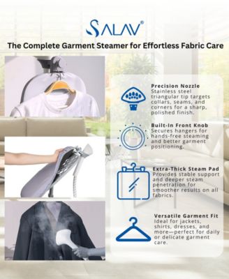 Complete Garment Steamer with Smart Auto Off Pivoting Ironing Board and 6 Steam Settings