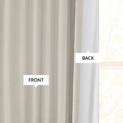 Vintage Textured Faux Dupioni Silk Blackout Curtain