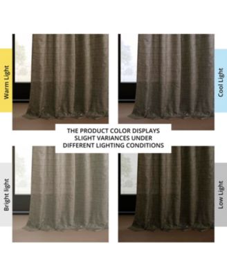 Raw Weave Linen Curtains (2 Panels) Window Curtains and Drapes, Rod Pocket Bedroom Curtains, 50 inches Wide Linen Drapes.