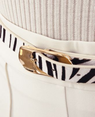 Zebra Print Molten Metal Belt