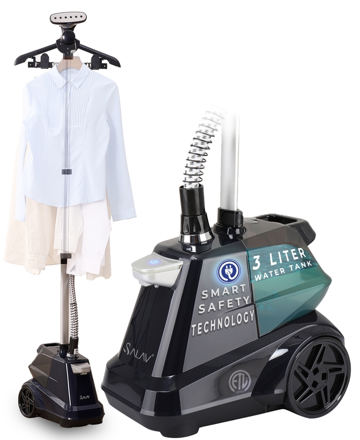 Salav Commercial Grade Smart Auto Shut-Off 70.5" Garment Steamer