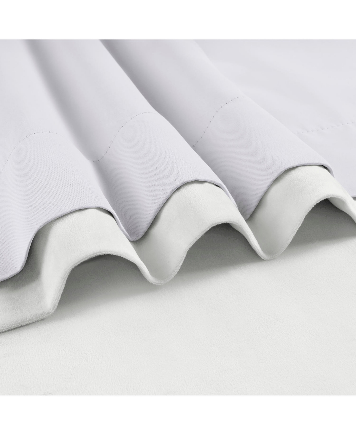 Half Price Drapes Primary White Signature Extra Wide Velvet Blackout Curtain