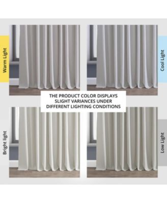 Extra Wide Performance Linen Hotel Blackout Curtain