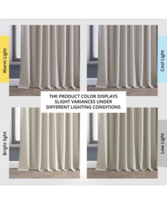 Extra Wide Performance Linen Hotel Blackout Curtain