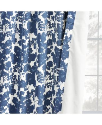 Floral Printed Cotton Room Darkening Curtain