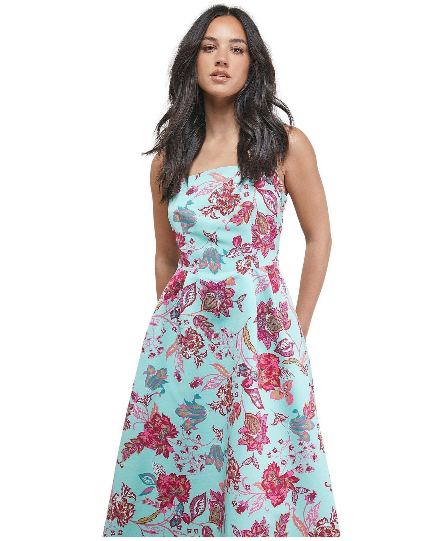 Women's Strappy Midi Prom Dress