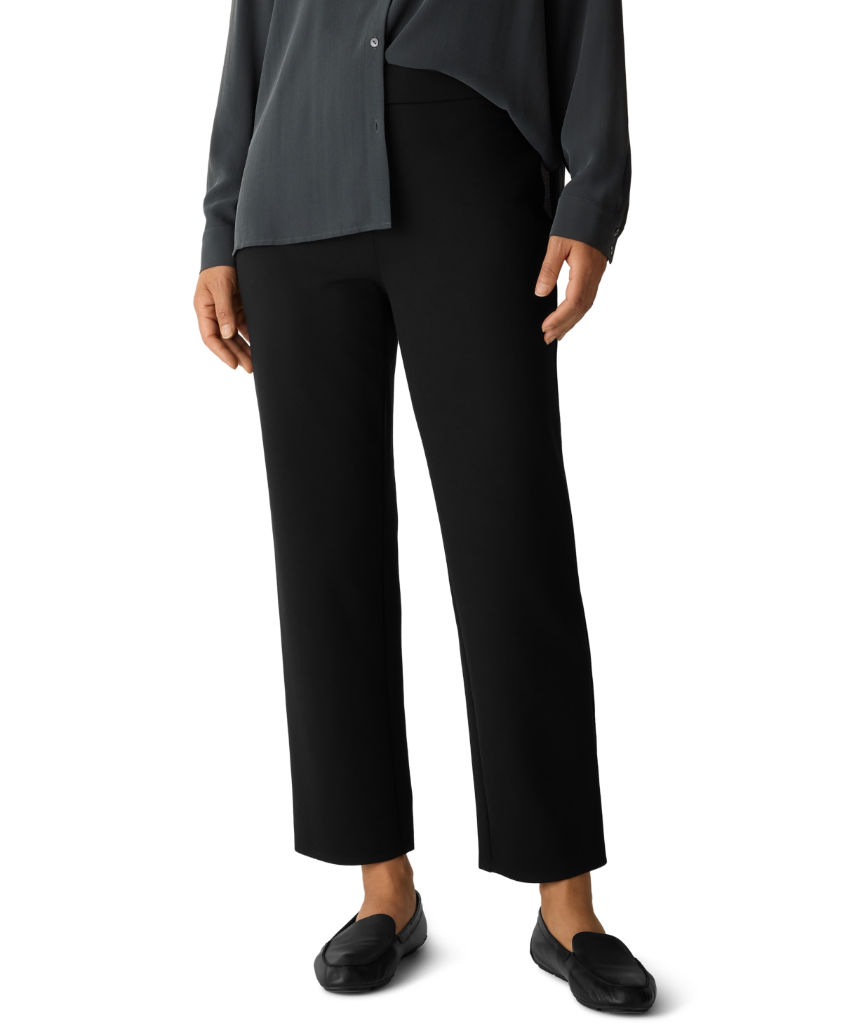 Eileen Fisher Women's Straight-Fit Ankle Leg Pants, Regular and Plus