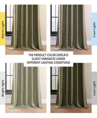 Simply Faux Linen Light Filtering Curtain Pair (2 Panels)