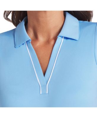 Cloudspun Piped Womens Sleeveless Golf Polo