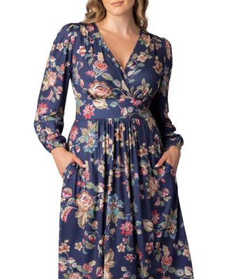 Plus Size Diana Long Sleeve Midi Dress