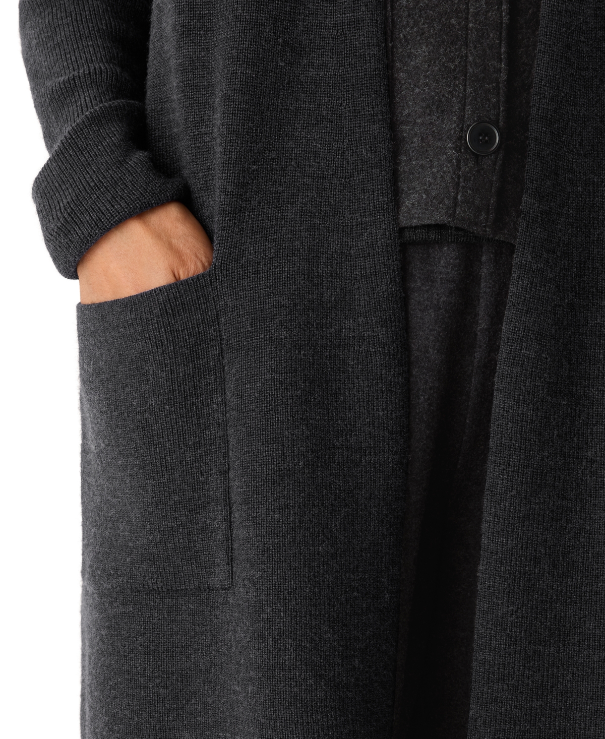 Eileen Fisher Women's Long-Sleeve Cardigan Sweater, Regular and Plus