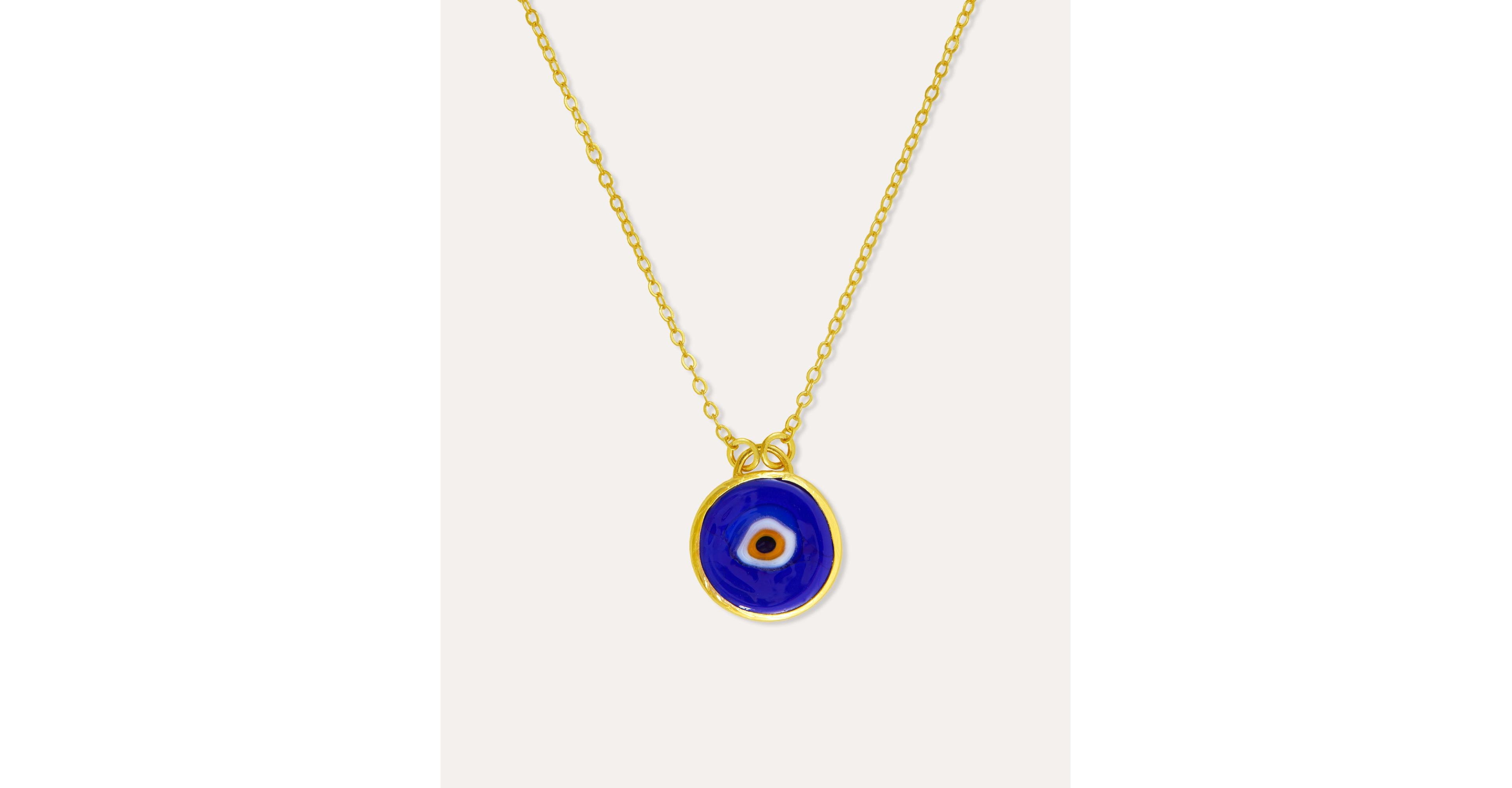 Ottoman Hands Azra Evil Eye Pendant Necklace