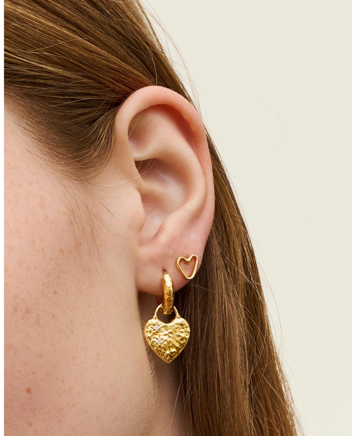 Ottoman Hands Heart Studs