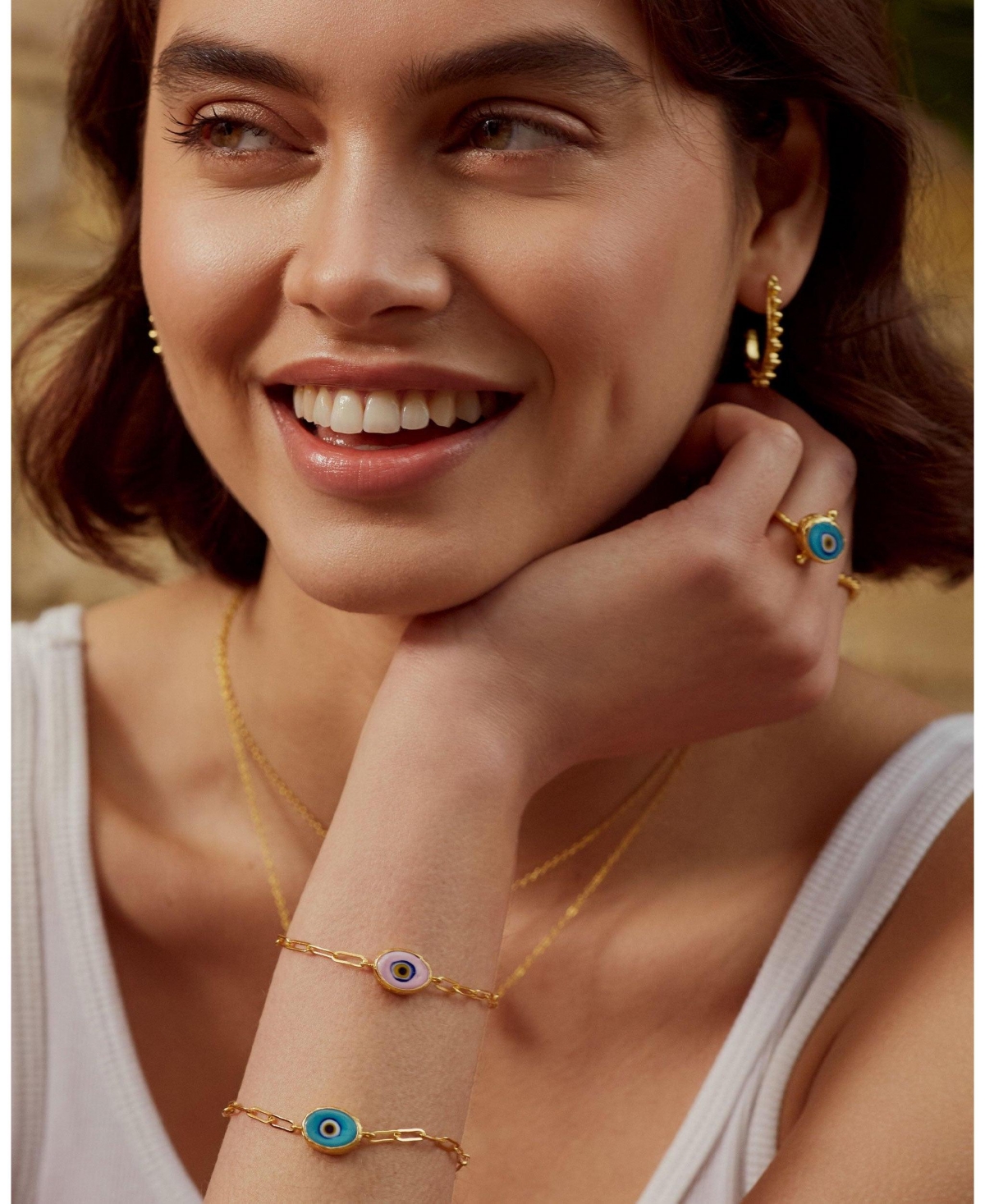 Ottoman Hands Alara Evil Eye Ring