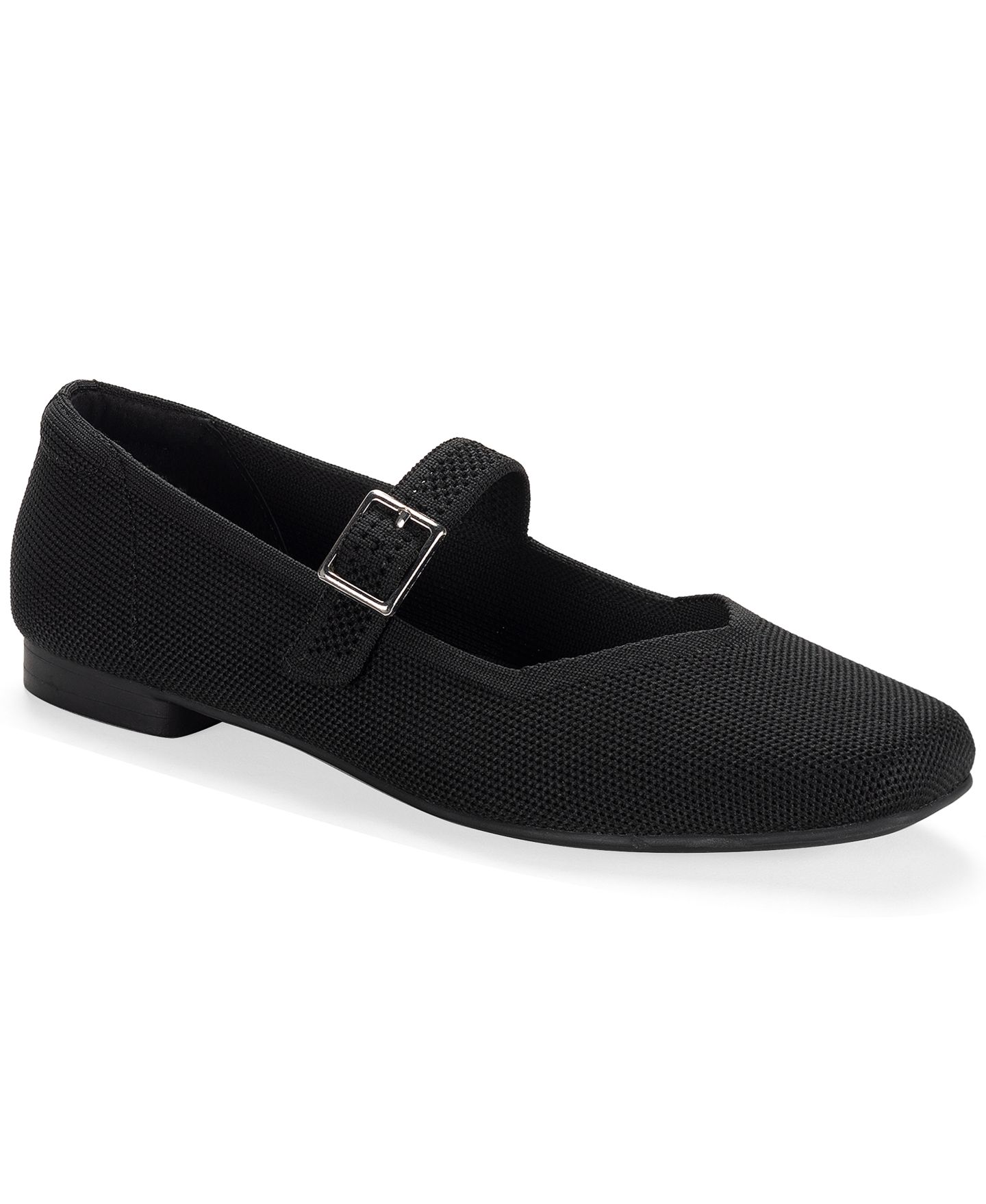 Женские балетки Style & Co Broadwayy Mary Jane Flats, цвет: Чёрный вязаный — фото 1