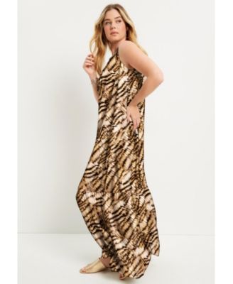 Women's June + Vie Cutout Neckline Maxi Dress