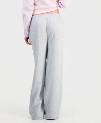 Juniors' Wide-Leg Fleece Sweat Pants  