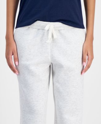Juniors' High-Rise Fold-Over-Waist Fleece Pants 