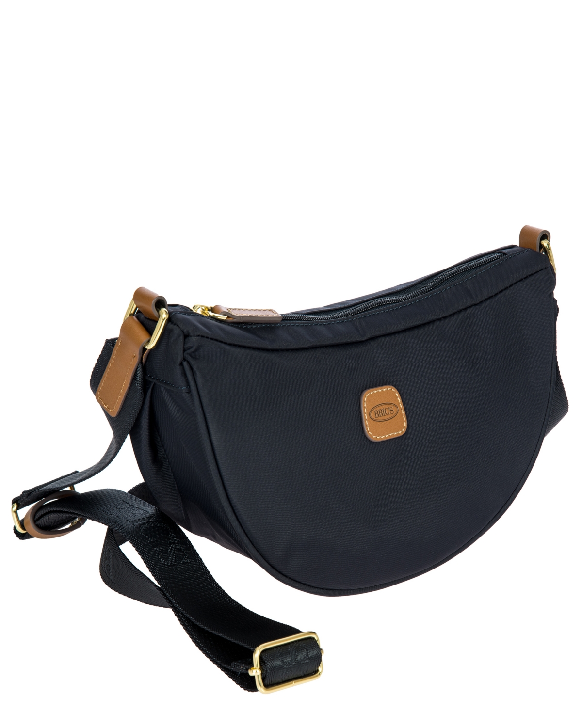 Bric's X-travel Mini Halfmoon Bag In Black