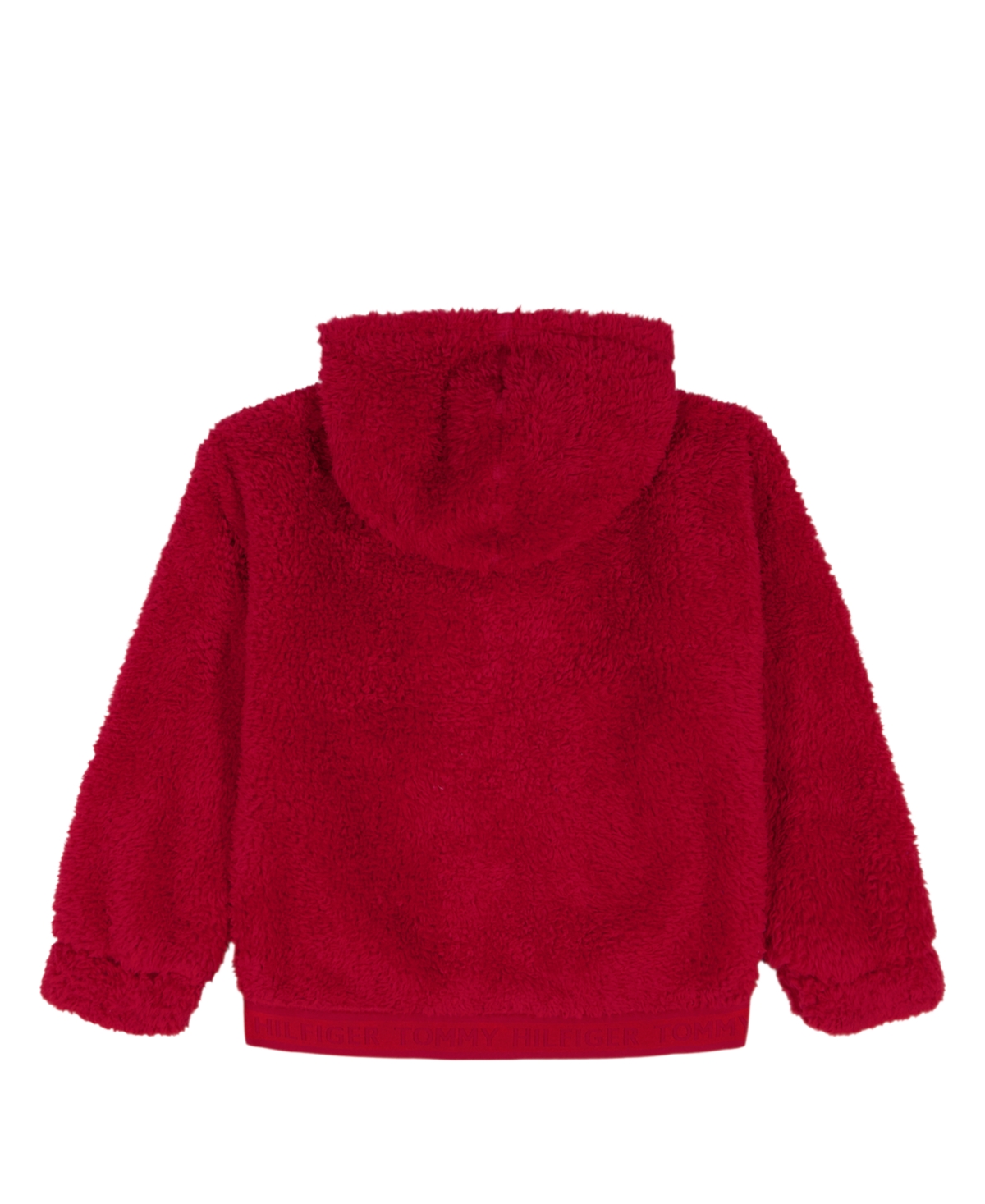 Tommy Hilfiger Girls 2T-6X Minky Long-Sleeve Zip Up Hoodie