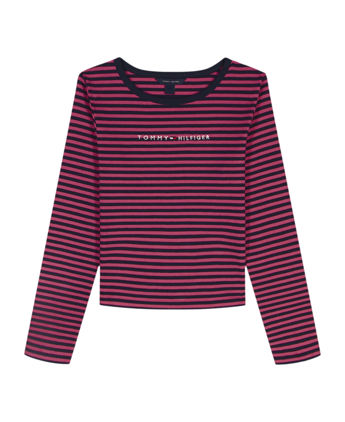 Tommy Hilfiger Girls 7-16 Feeder Stripe Rib Long-Sleeve T-Shirt