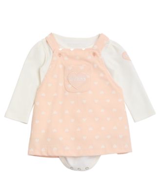 GUESS - Baby Girls 2-Piece Long-Sleeve Bodysuit and Skirtall Set