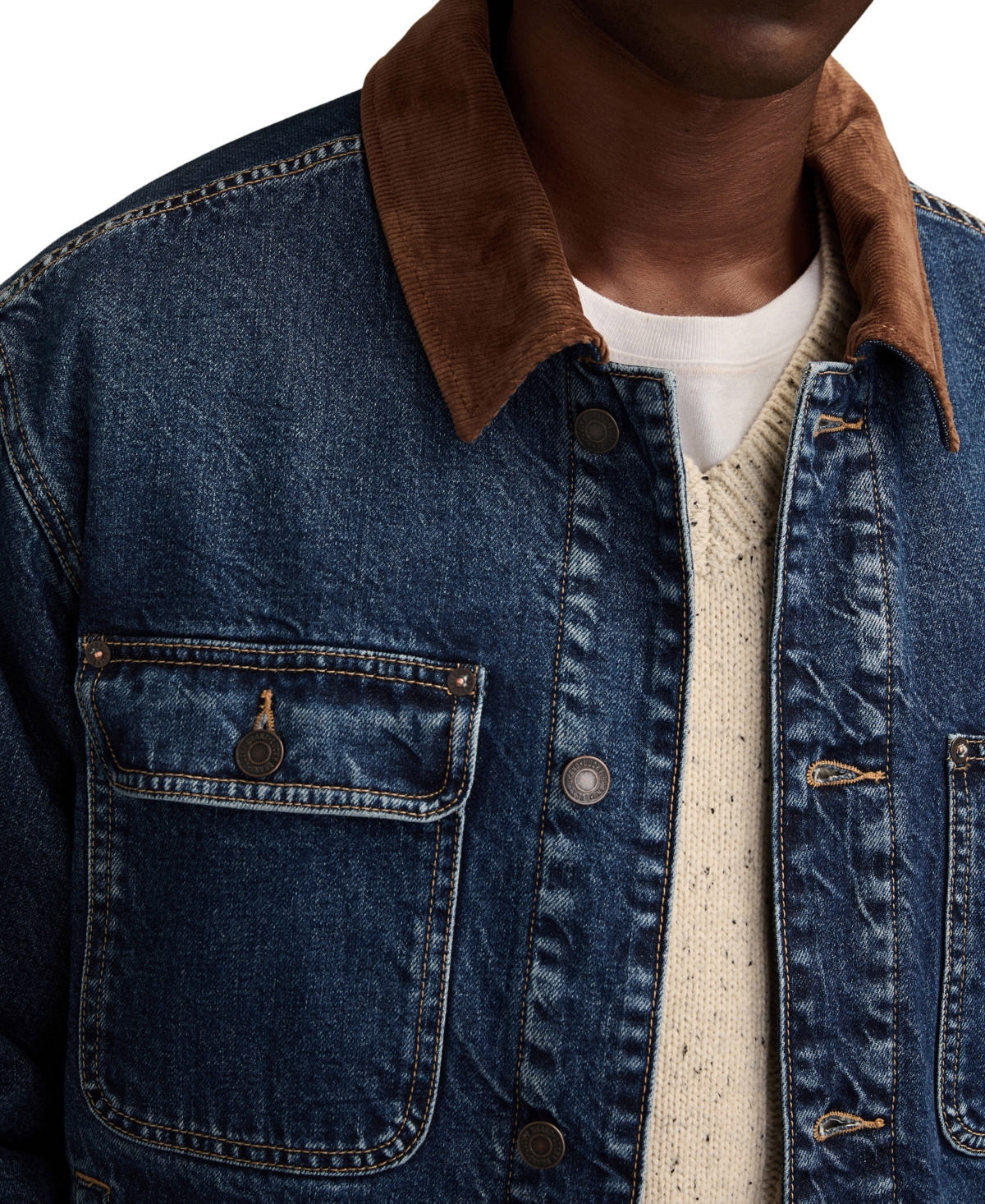 Lucky Brand Men's Button-Front Denim Jacket