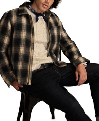Men's Plaid Long-Sleeve Jacket