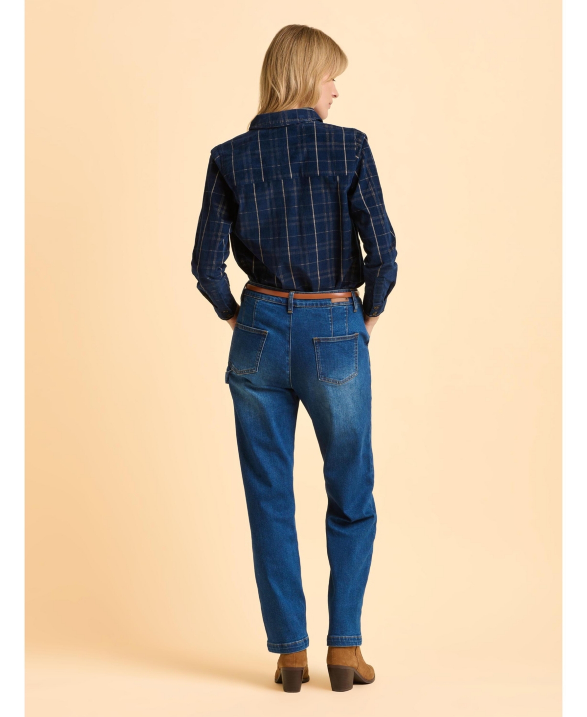 Brakeburn Women's Frances Long Sleeve Checked Shirt