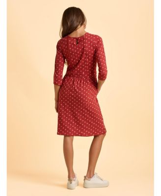 Women's Freya 3/4 Sleeve Embroidered Midi Dress