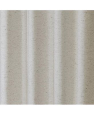 Ashcroft Light Filtering Exclusive Weave Grommet Curtain Panel 52" x 84" Linen