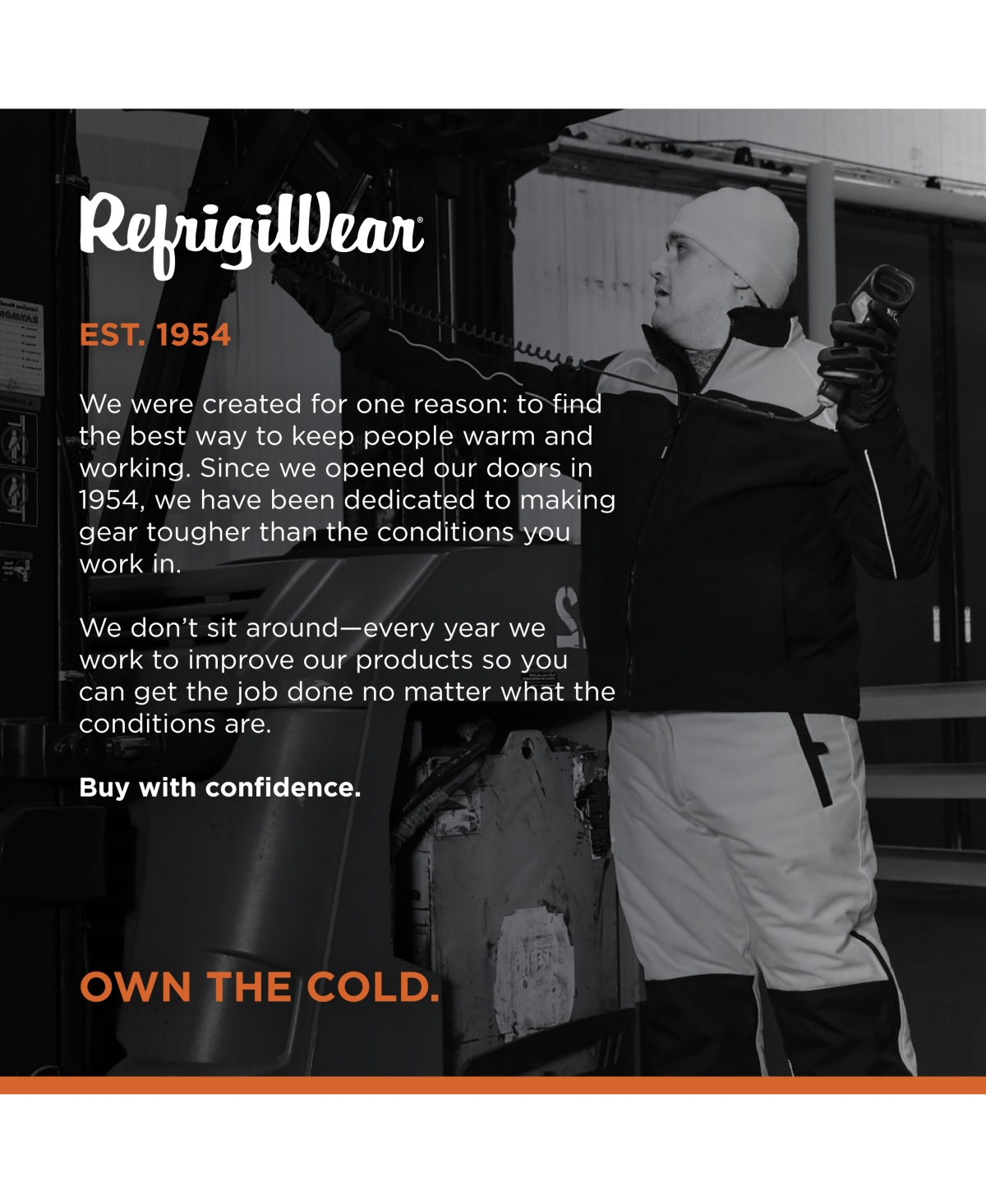 RefrigiWear Big & Tall Two-Tone HiVis Insulated Jacket