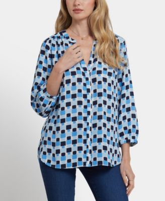 Women's Pintuck Blouse Top