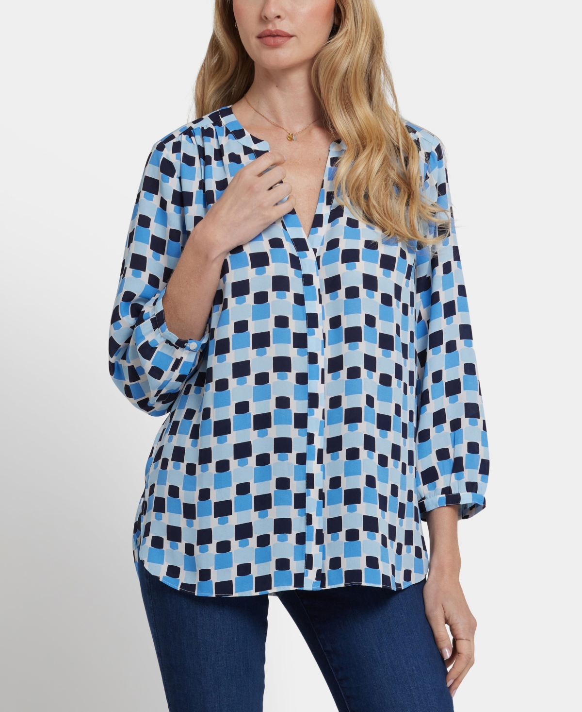 Nydj Women's Pintuck Blouse Top
