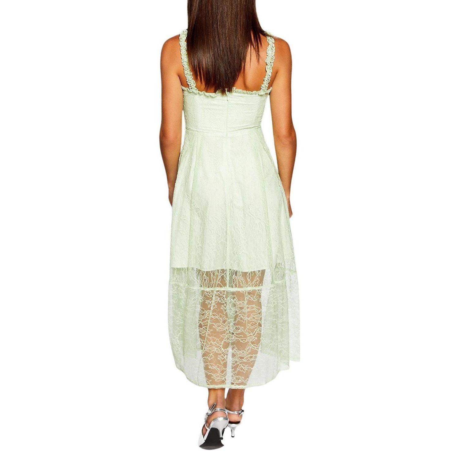 Women's Runway Lace Detail Maxi Dress