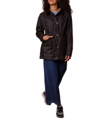 Women's British Waxed Cotton Zip Thru Jacket