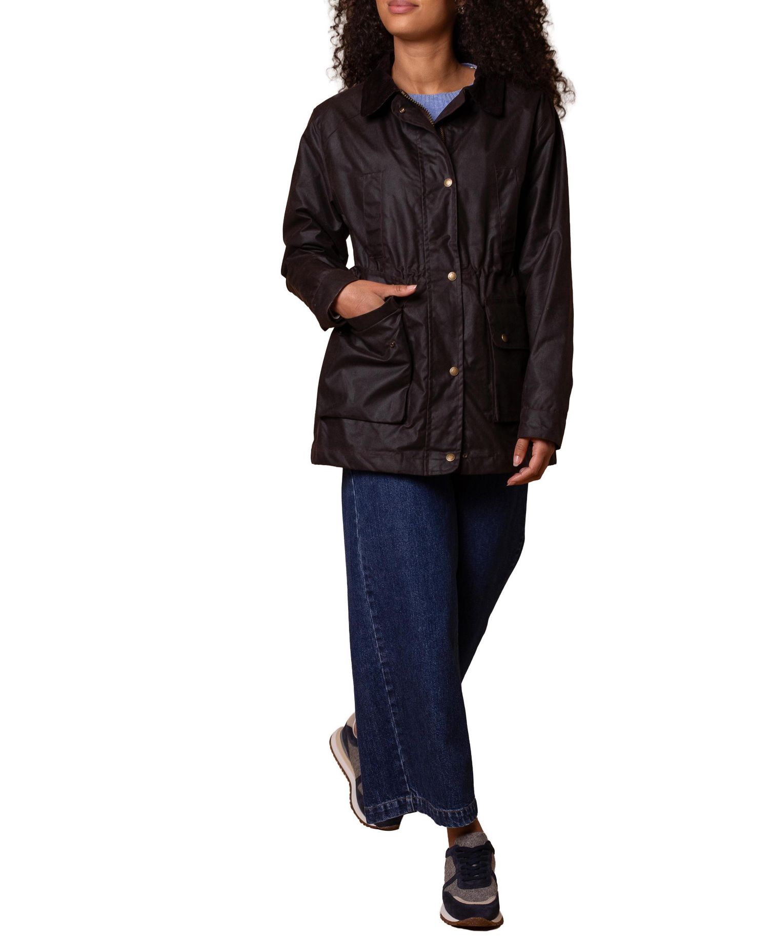 Women's Celtic and Co. British Waxed Cotton Zip Thru Jacket