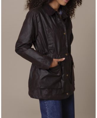 Women's British Waxed Cotton Zip Thru Jacket