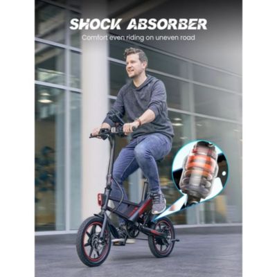 14" Folding Electric Bike for Adults: 700W Peak Motor, 36V/10AH Battery, 18.6MPH Commuter City Ebike