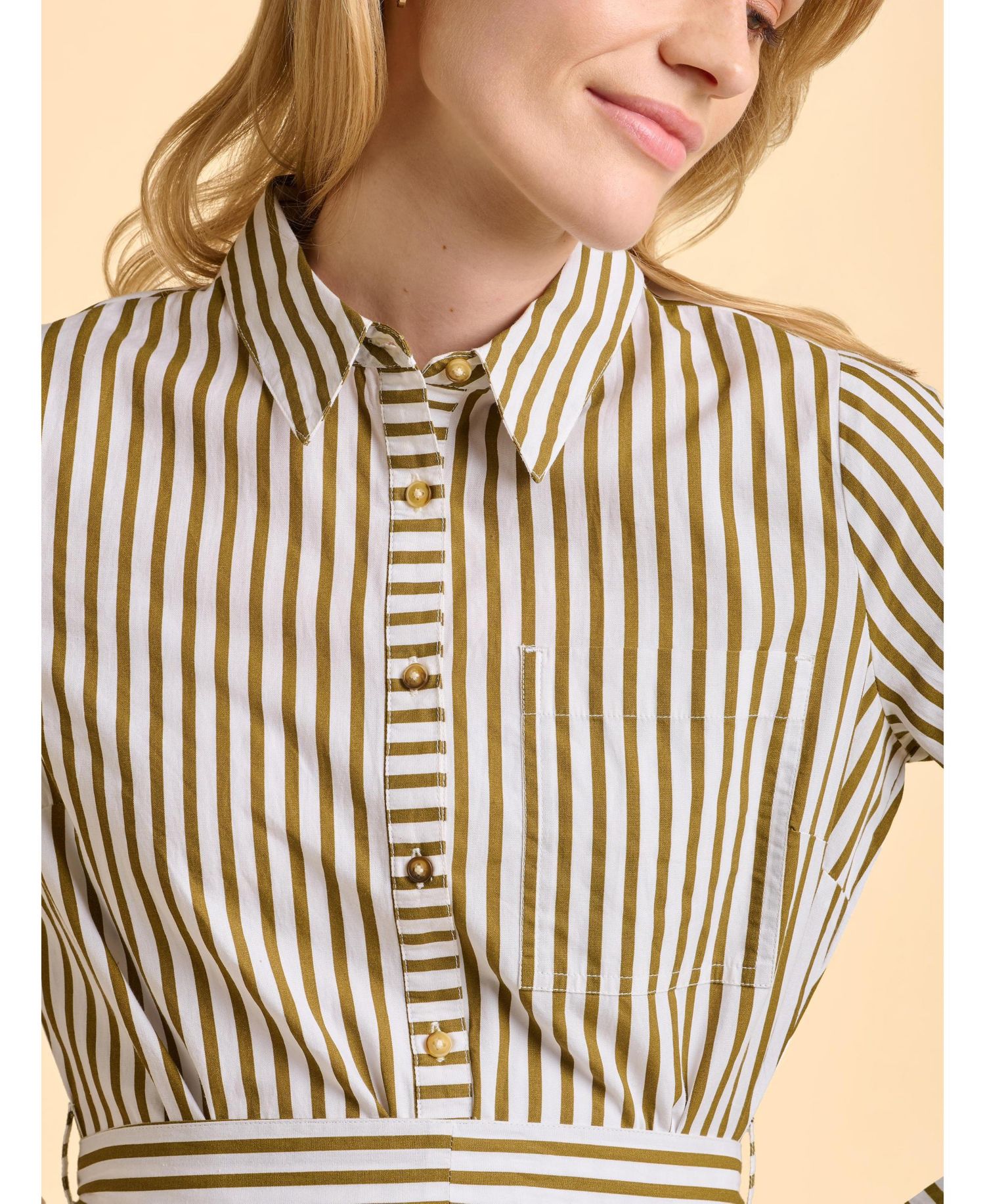 Women's Forrest Long Sleeve Shirt Midi Dress