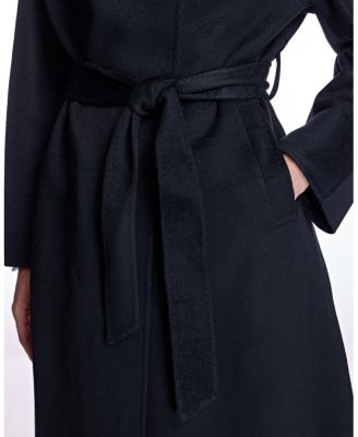 Women's Fur-Trimmed Cashmere Coat