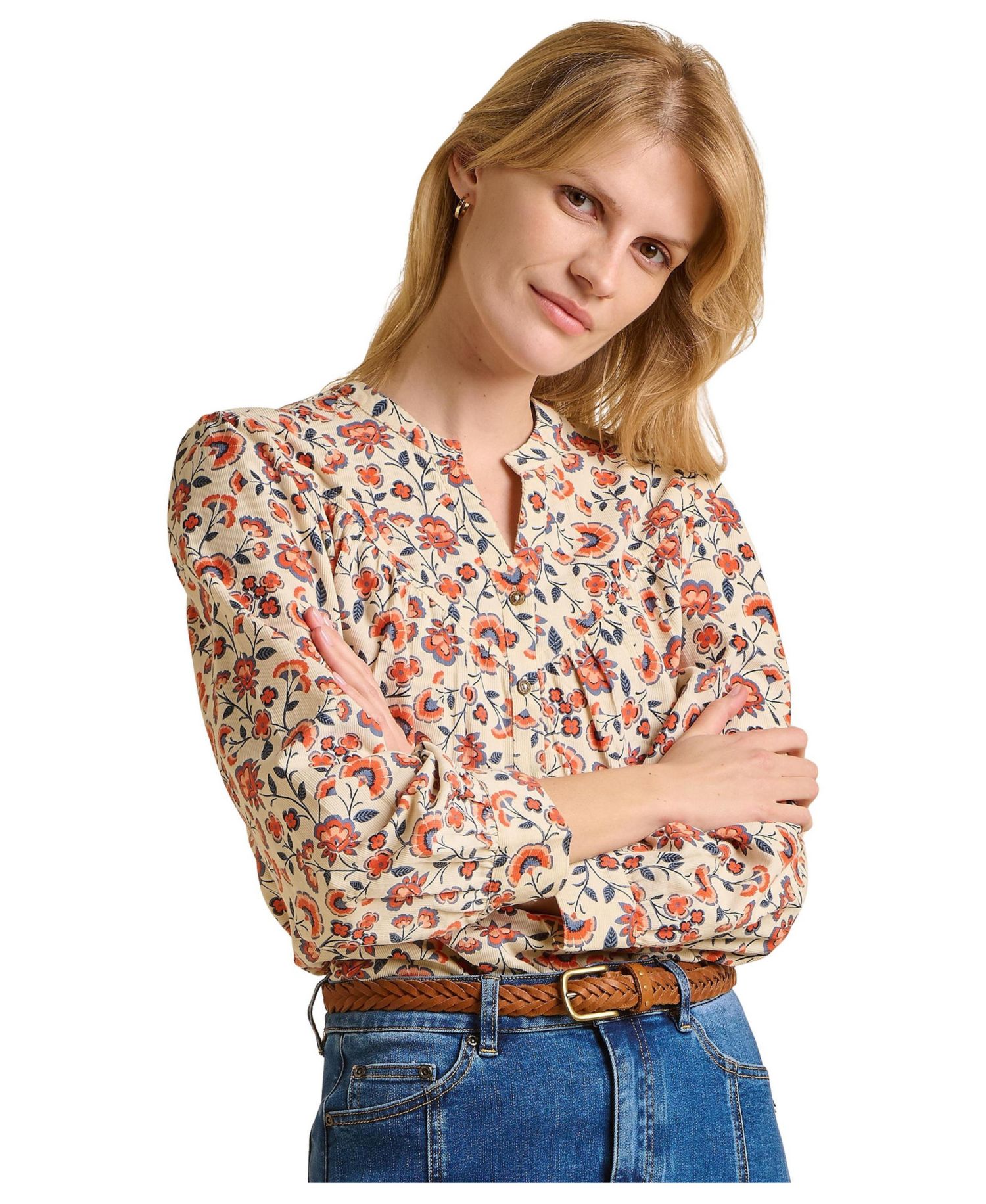 Women's Lindsay Long Sleeve V-Neck Shirt