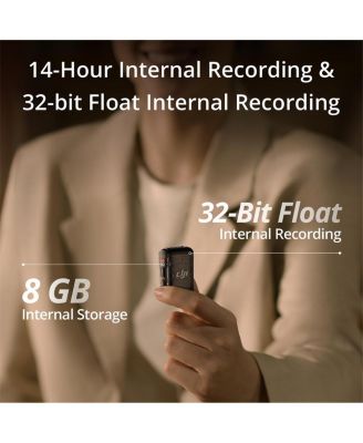 Mic 2 Wireless Microphone System with 2 Transmitters, 1 Receiver, Charging Case, Noise Cancelling, for iPhone, Android, Camera