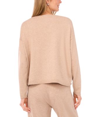 Women's Roundneck Ribbed-Trim Crewneck Sweater		